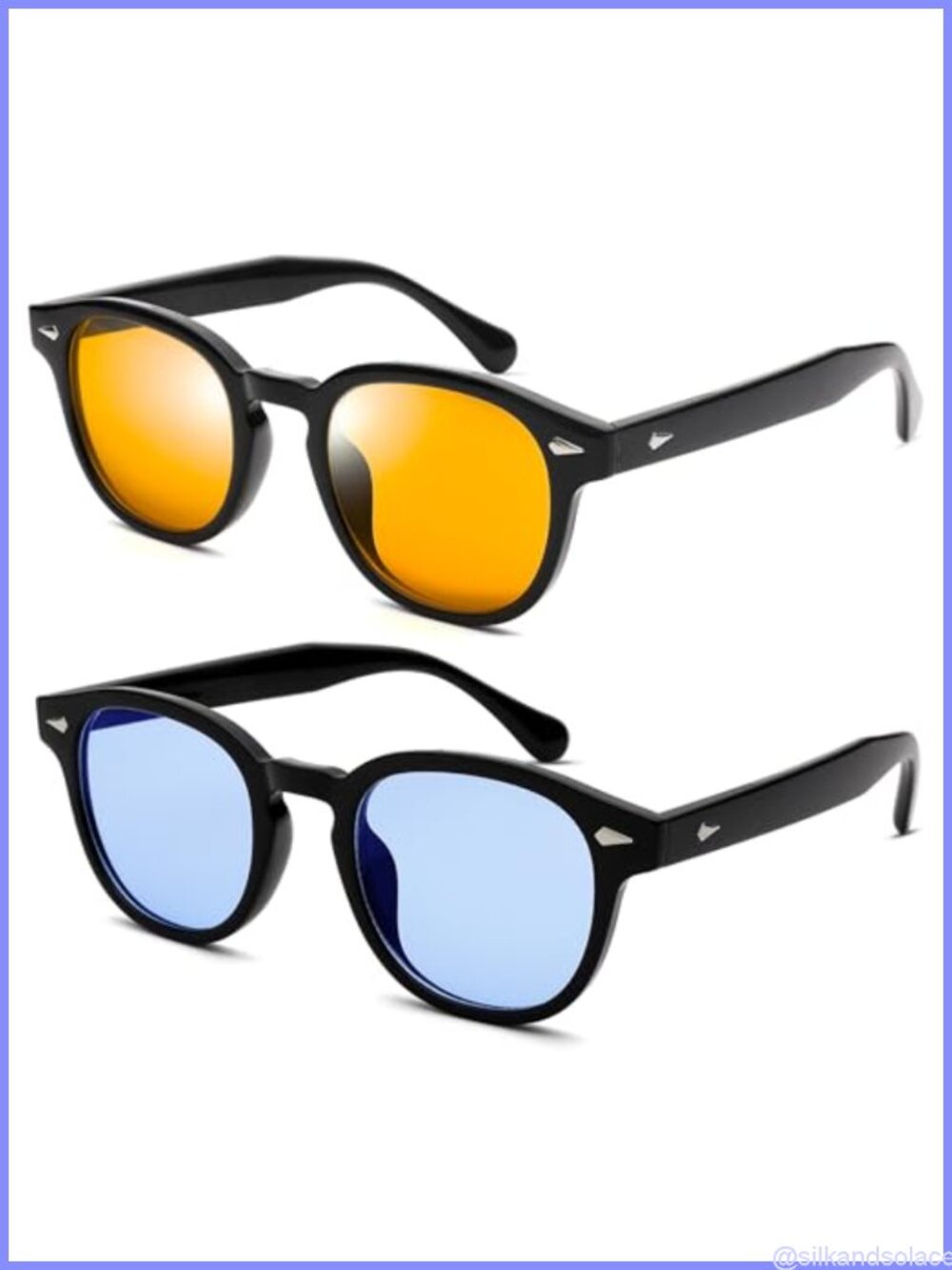 Retro Round Sunglasses Tinted UV400 Full Frame Unisex